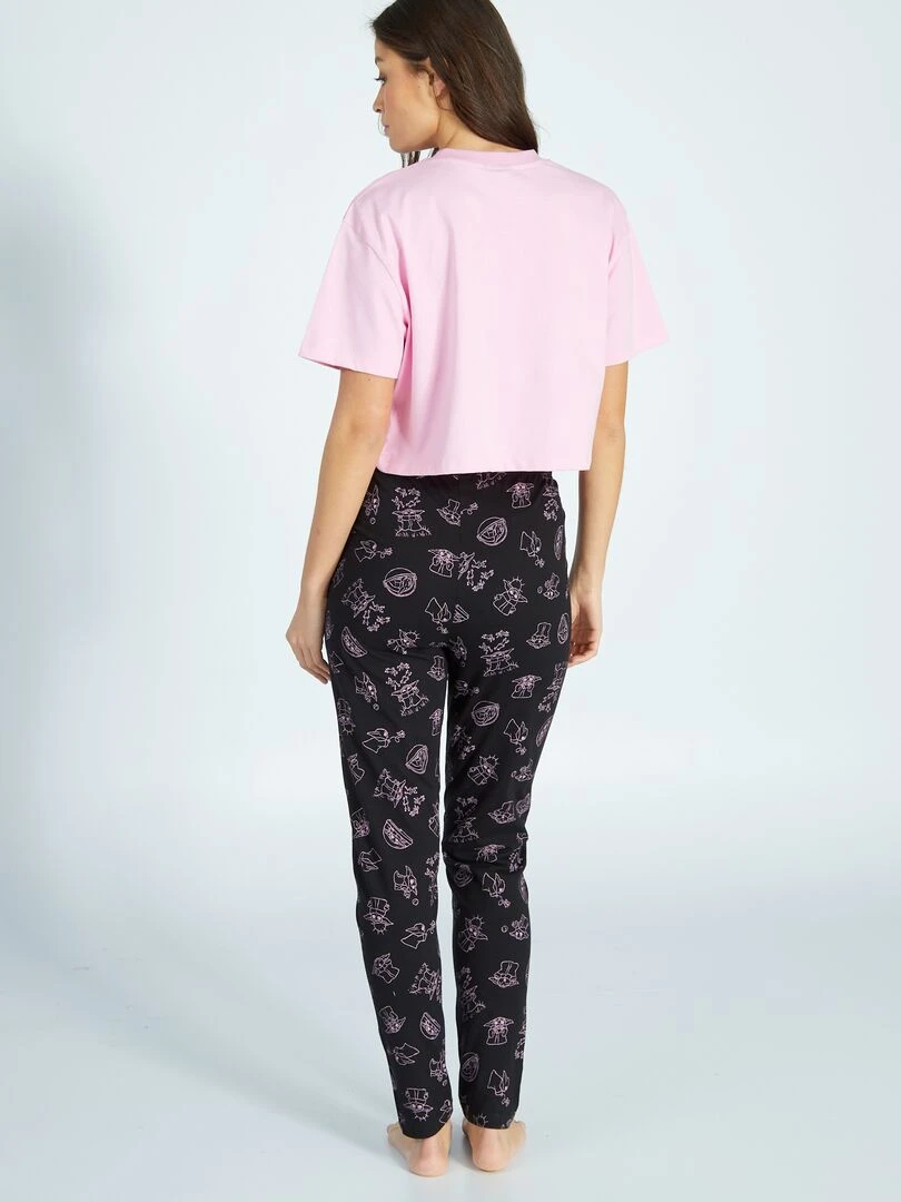 Pyjama 'Grogu' de 'The Mandalorian'   2 pièces   Rose