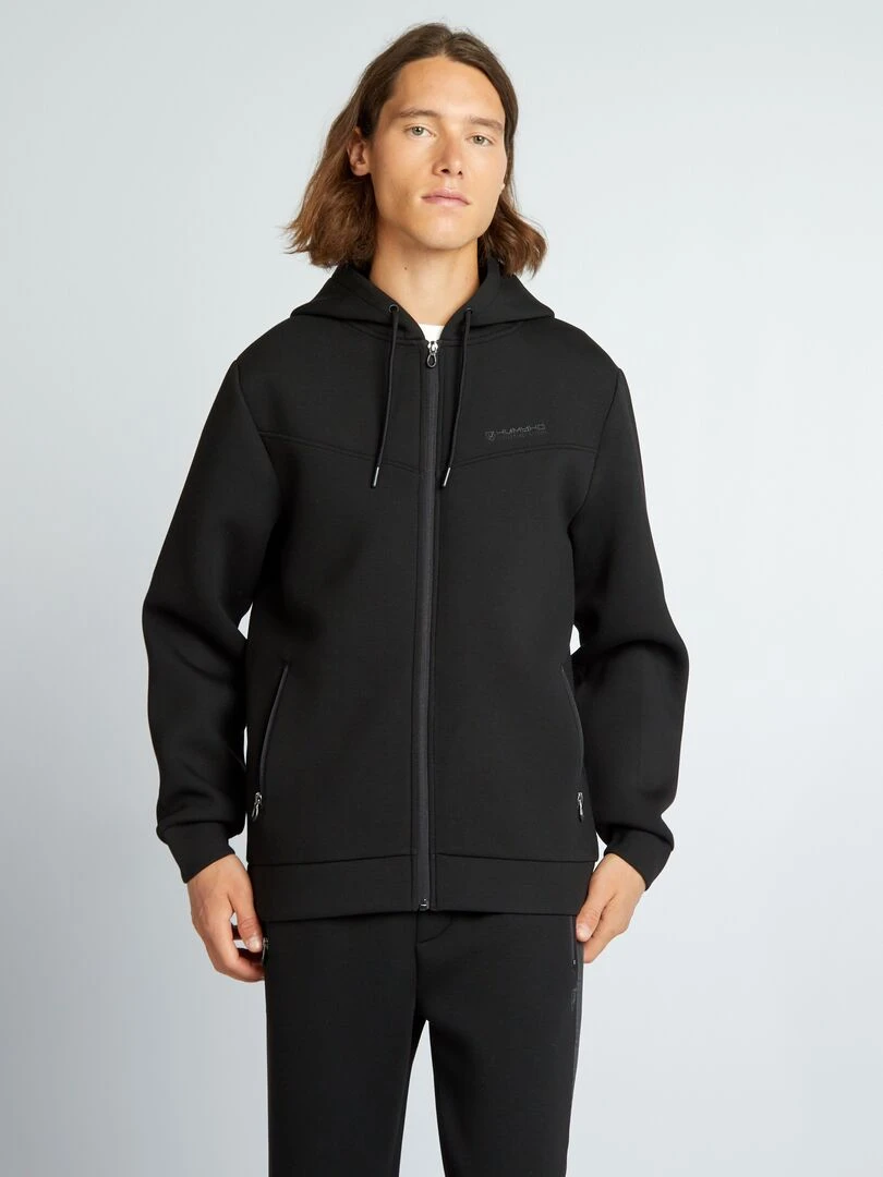 Sweat néoprène à capuche   Noir