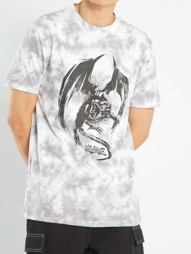 T shirt 'Yu Gi Oh!' en jersey   GRISGris