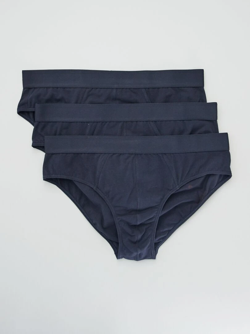 Lot de 3 slips unis Marine