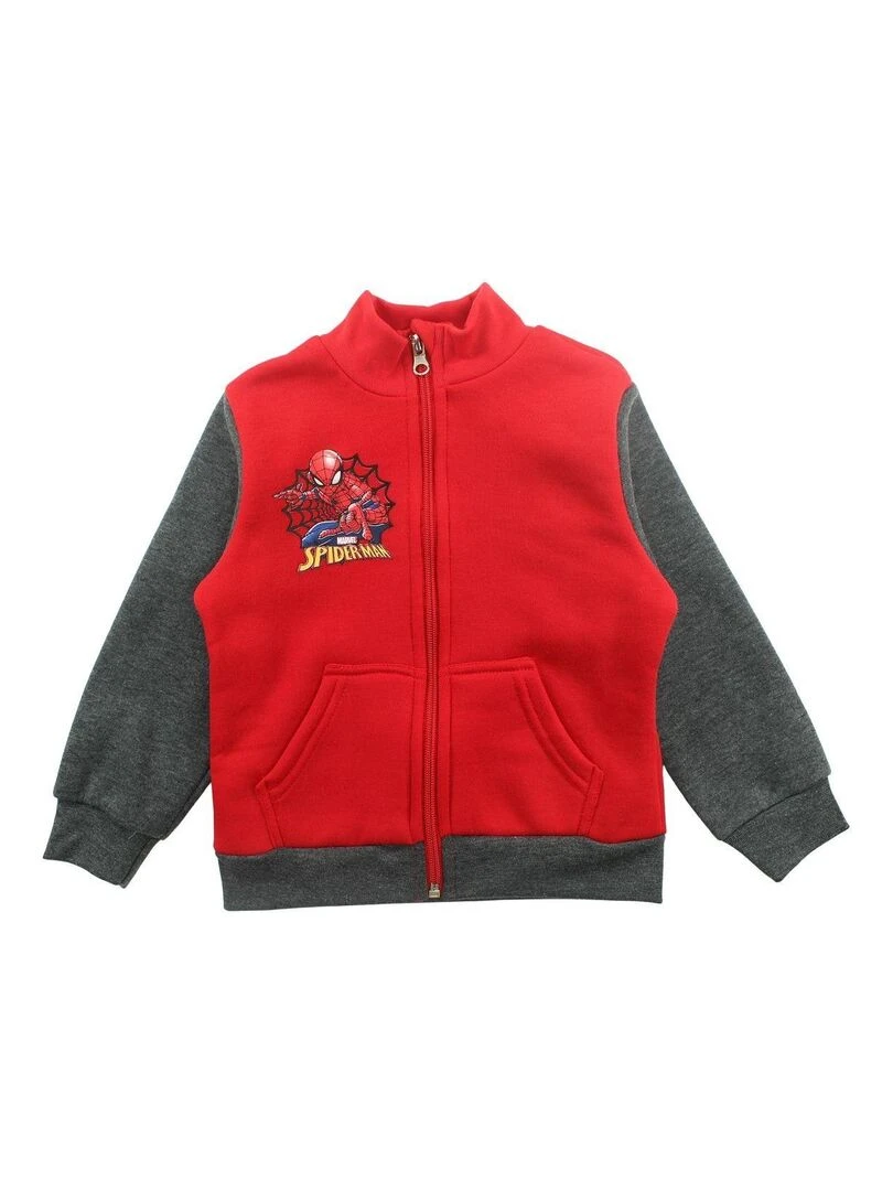Disney Ensemble Veste pantalon garçon Imprimé Spiderman Gris