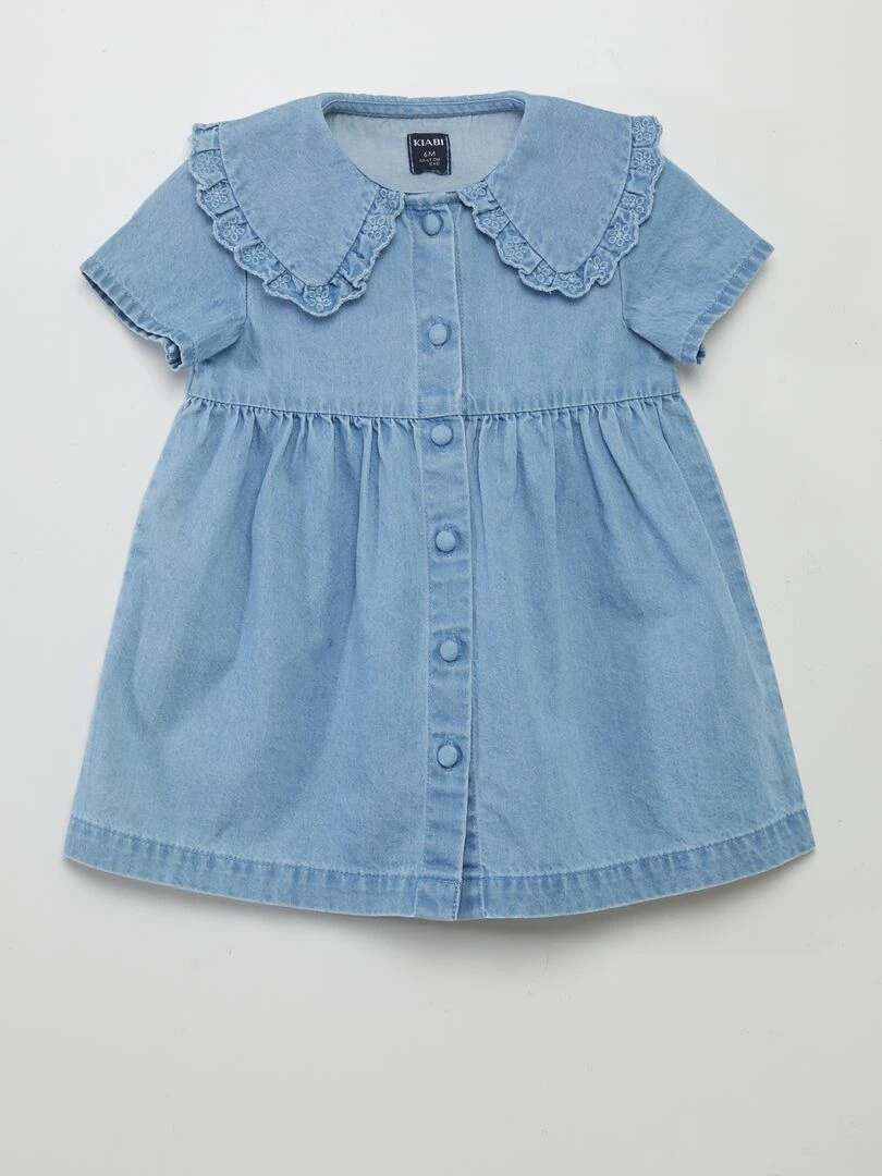 Robe légère effet denim Bleu