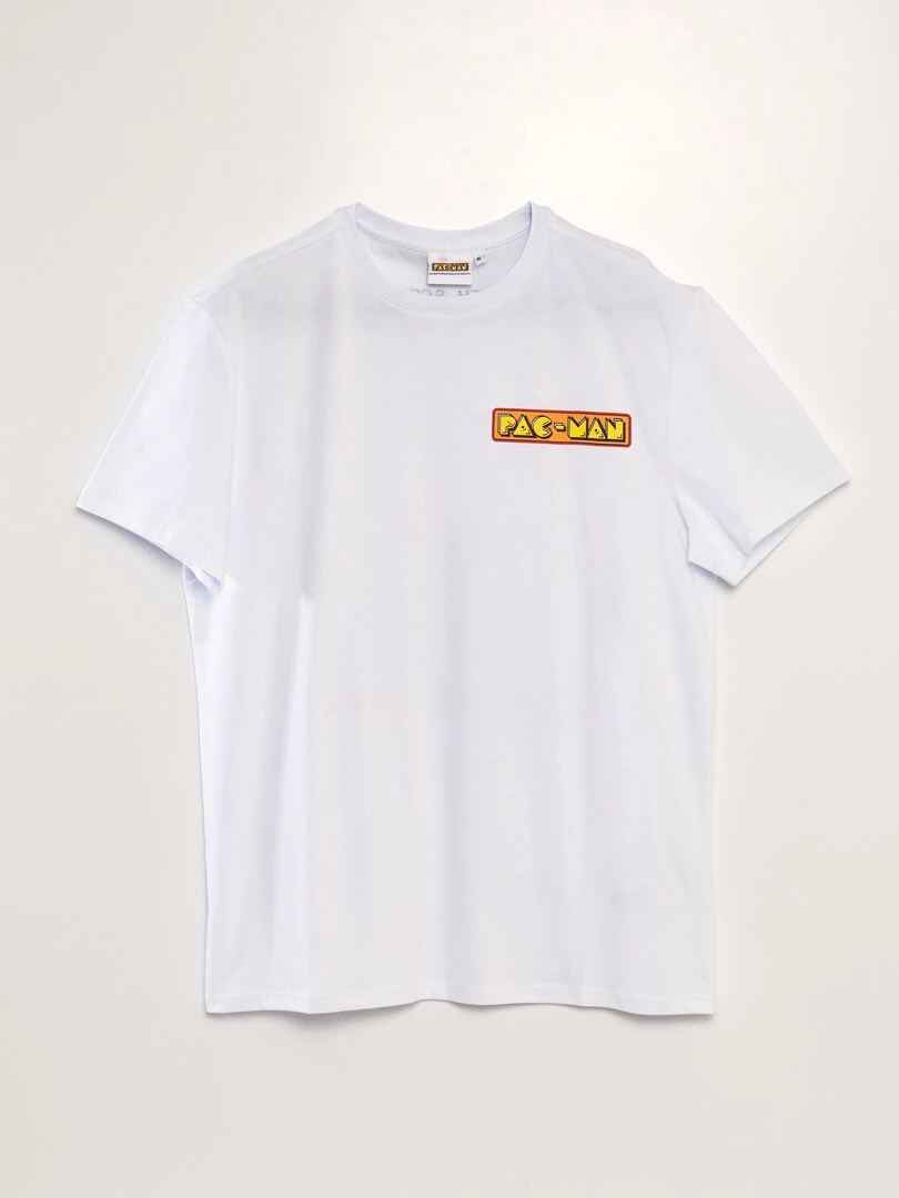 T shirt 'Pac Man' blanc