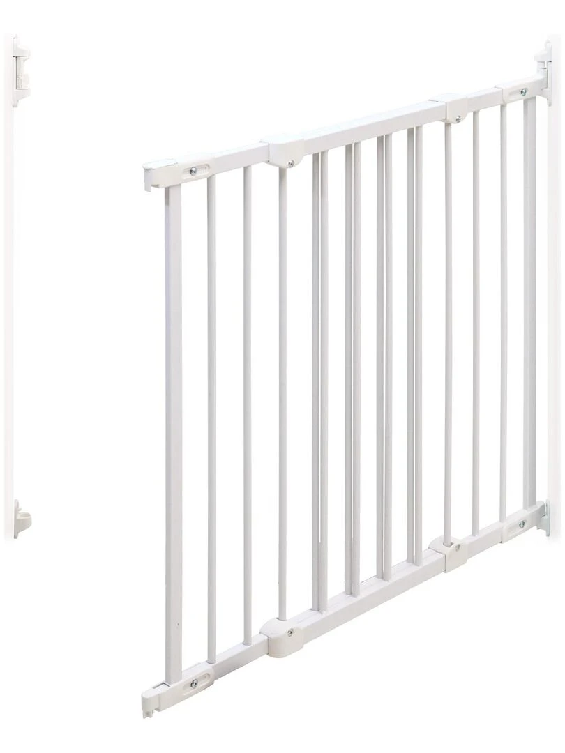 WEBABY Barrière de sécurité extensible Blanc Blanc