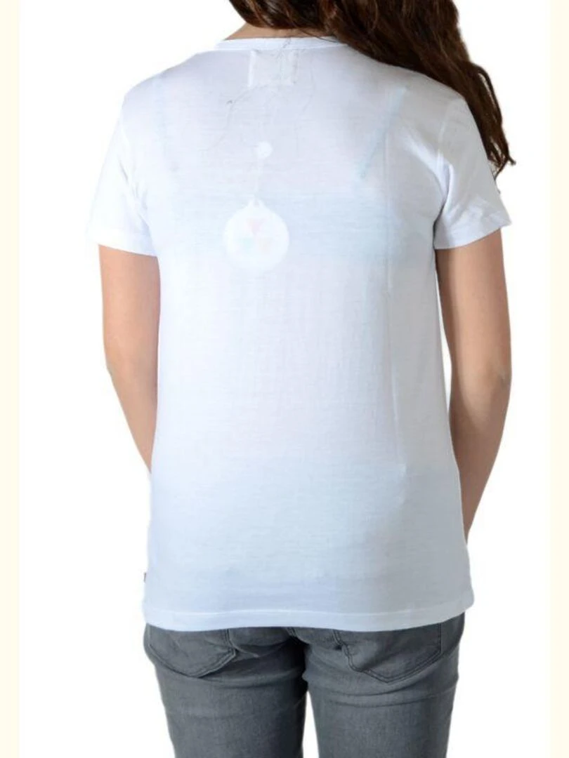 Tee Shirt Little Eleven Paris Obama SS Mixte   Blanc