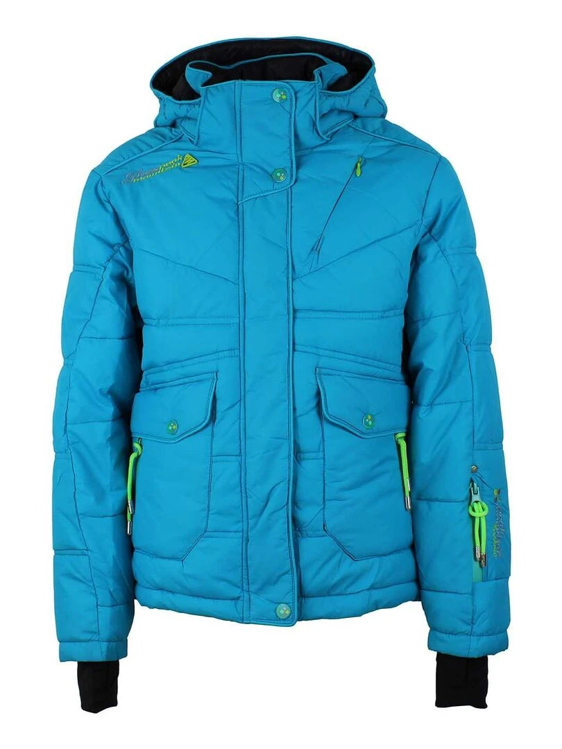 Doudoune de ski fille GANNECY PEAK MOUNTAIN Bleu turquoise