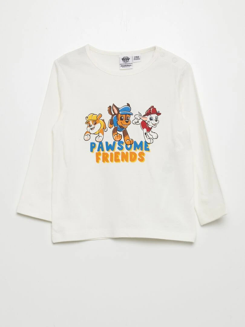 T shirt 'Pat'patrouille' Blanc