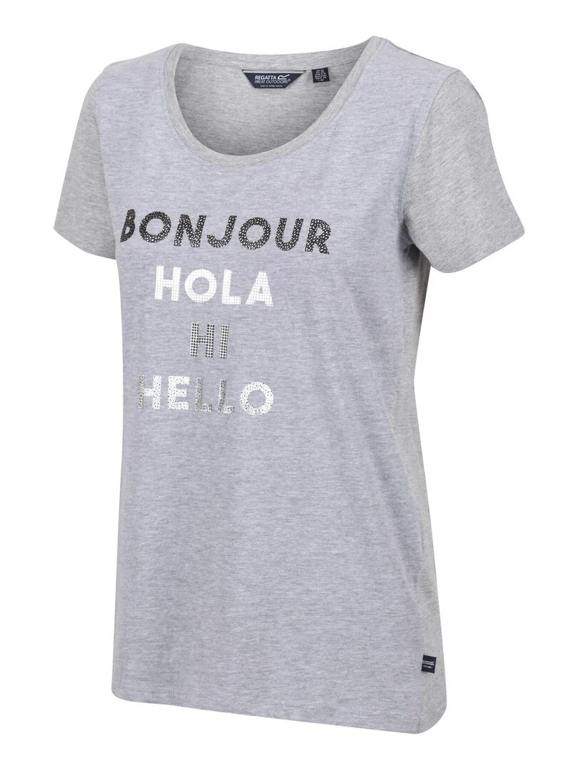 Regatta   T shirt FILANDRA   Gris Argenté