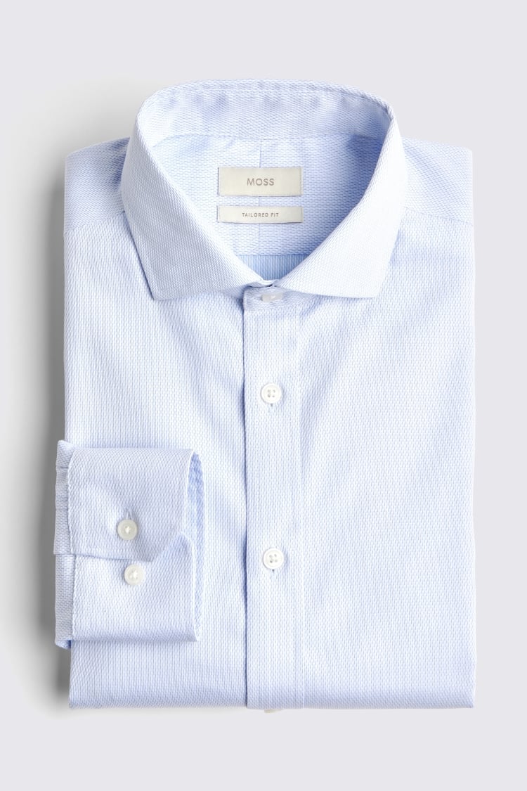 Tailored Fit White Royal Oxford Non-Iron Shirt   Buy Online at Moss