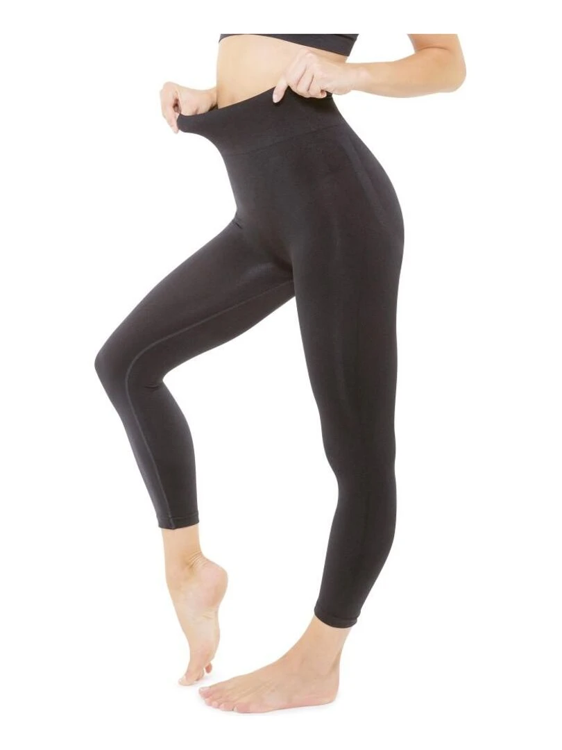 Pantacourt minceur push up taille haute CryoShape   Noir