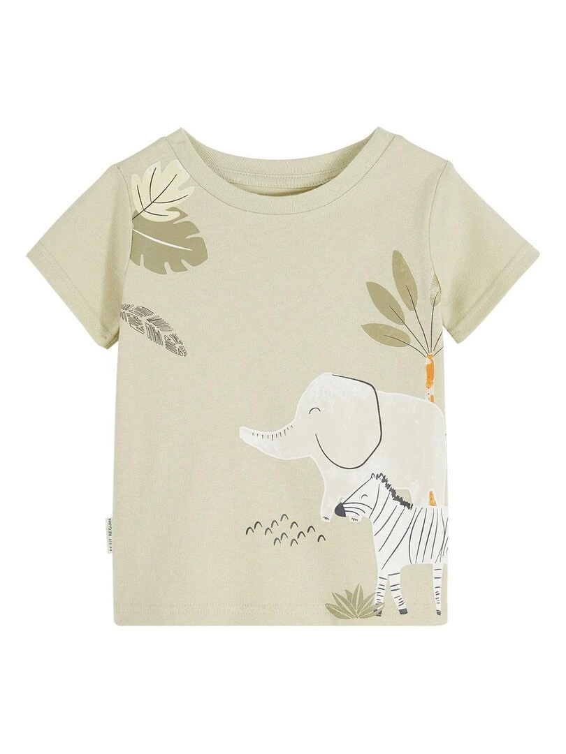 Pyjama enfant manches courtes vert Zagora Vert