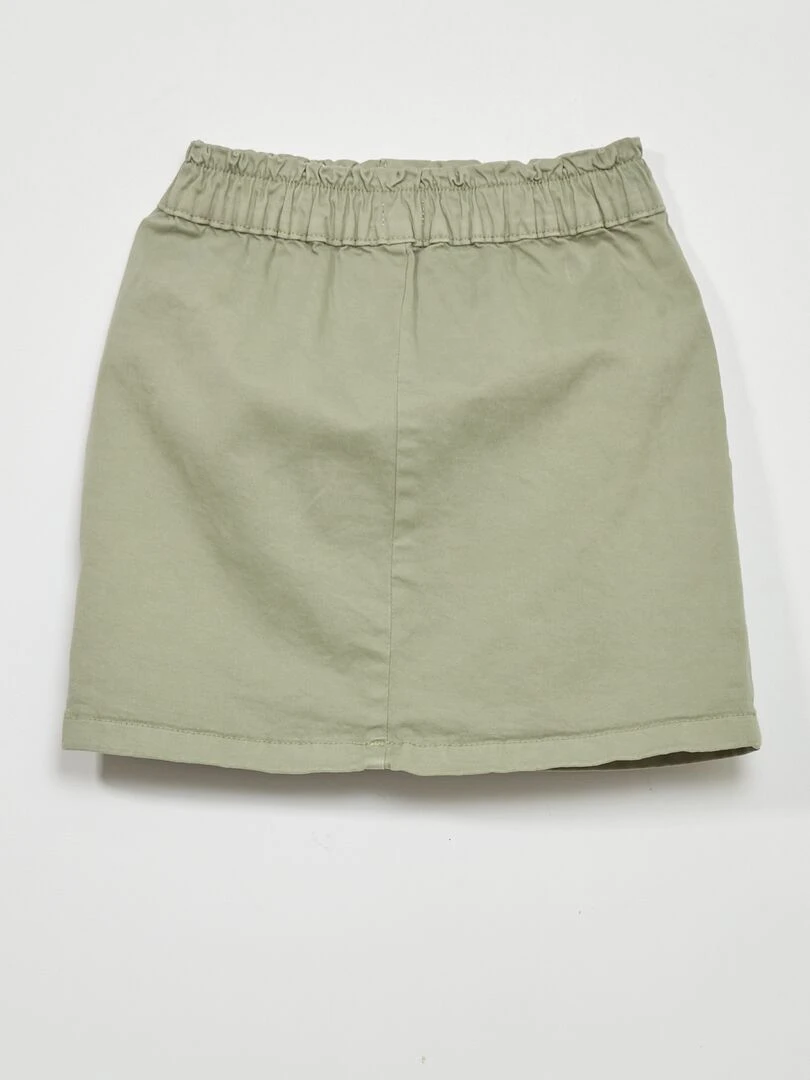 Jupe en jean paperbag   Vert