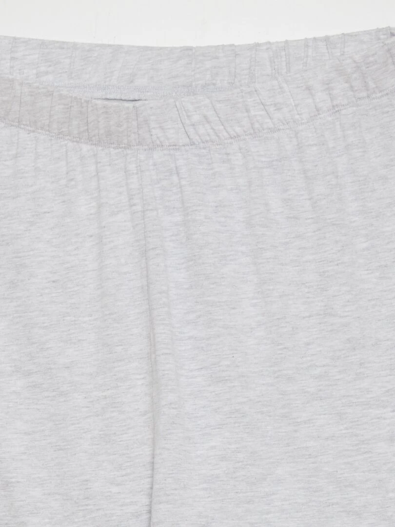 Pyjama long 'One Pièce'   2 pièces   Noir