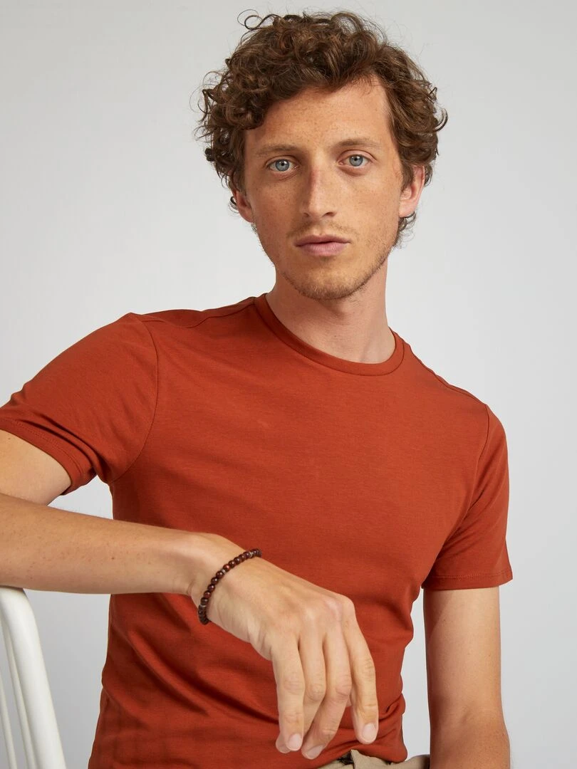 Tee shirt uni Muscle fit Orange