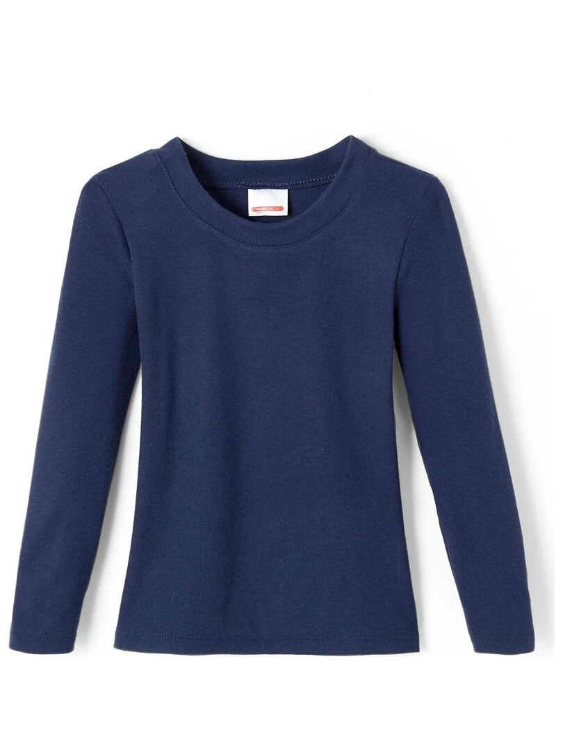 T shirt col rond Thermolactyl Sensitive Damart Bleu marine