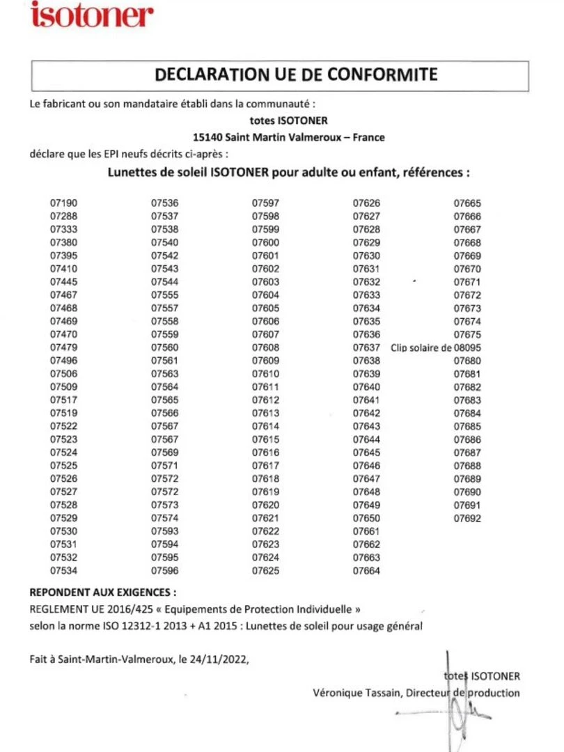 Isotoner Lunettes De Soleil 10 12 Ans Noir   N/A