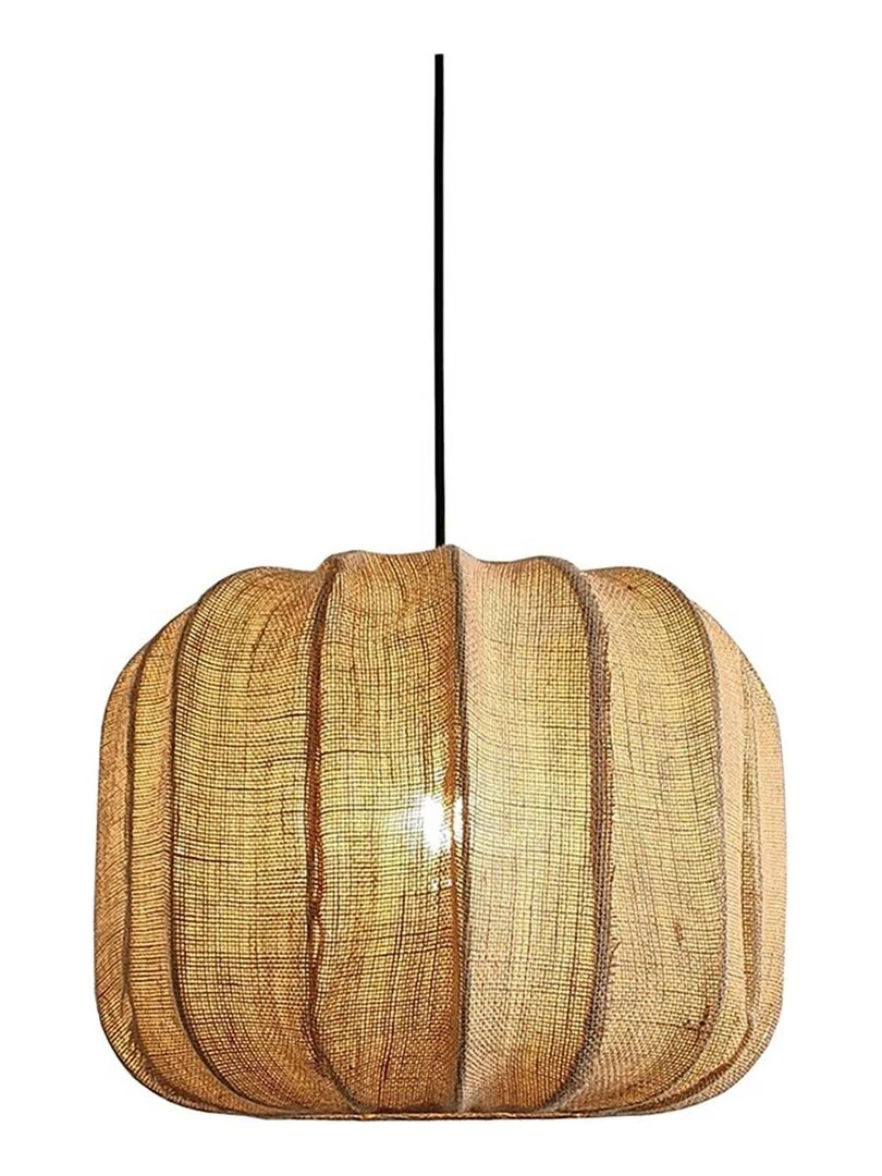 Abat jour lanterne 100%  jute   Beige
