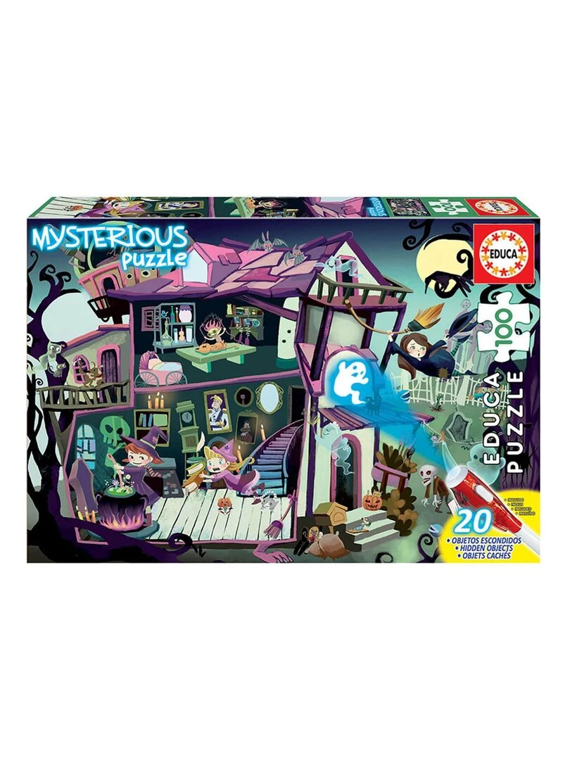 Puzzle 100 pièces : Mysterious Puzzle Junior : Maison Hantée N/A