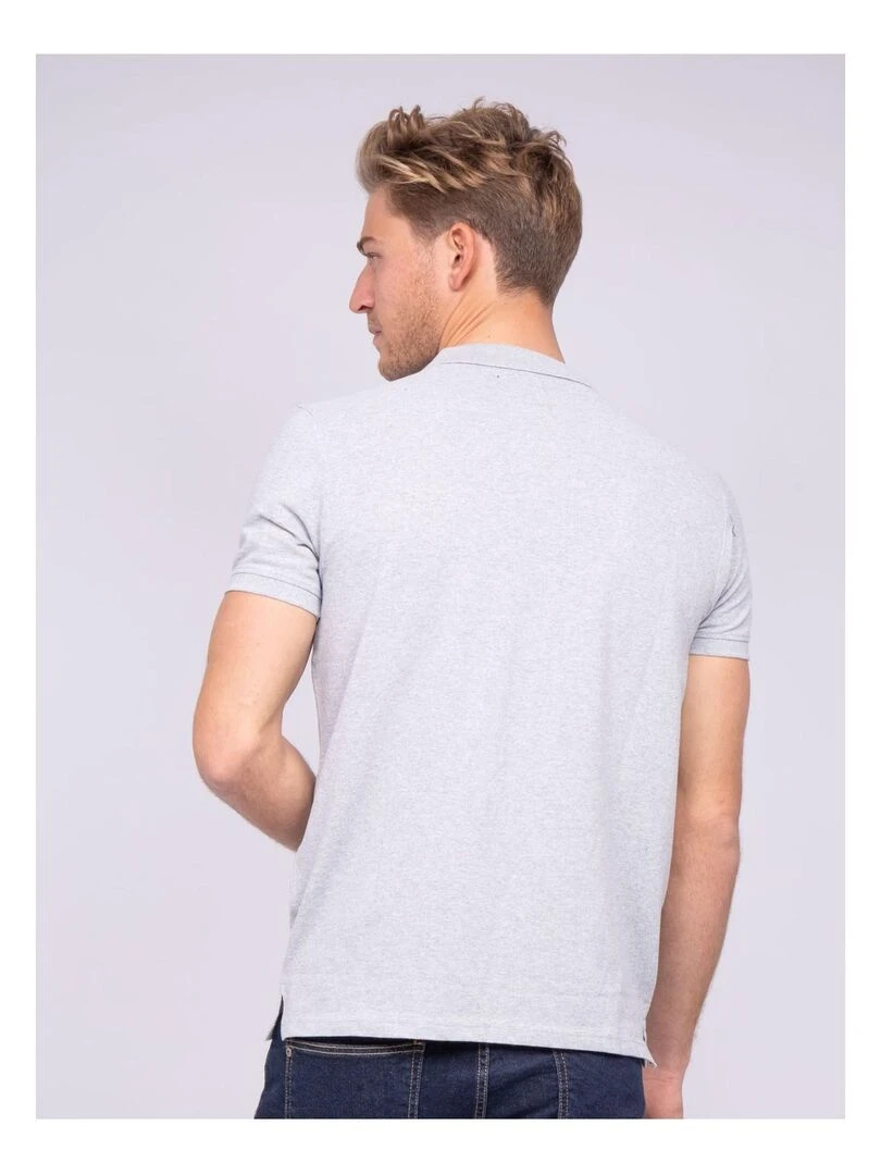 Polo pur coton PITAGOR Gris clair