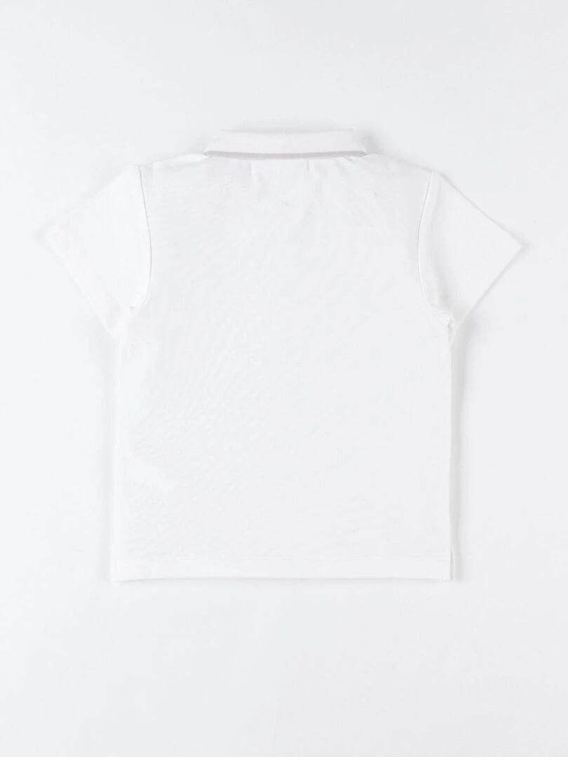 Polo en coton piqué    Noukie's   Blanc