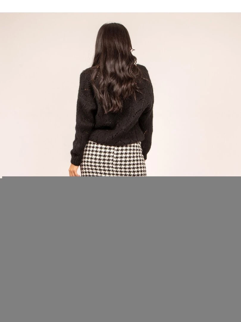 Jupe courte motifs XAMAS Noir