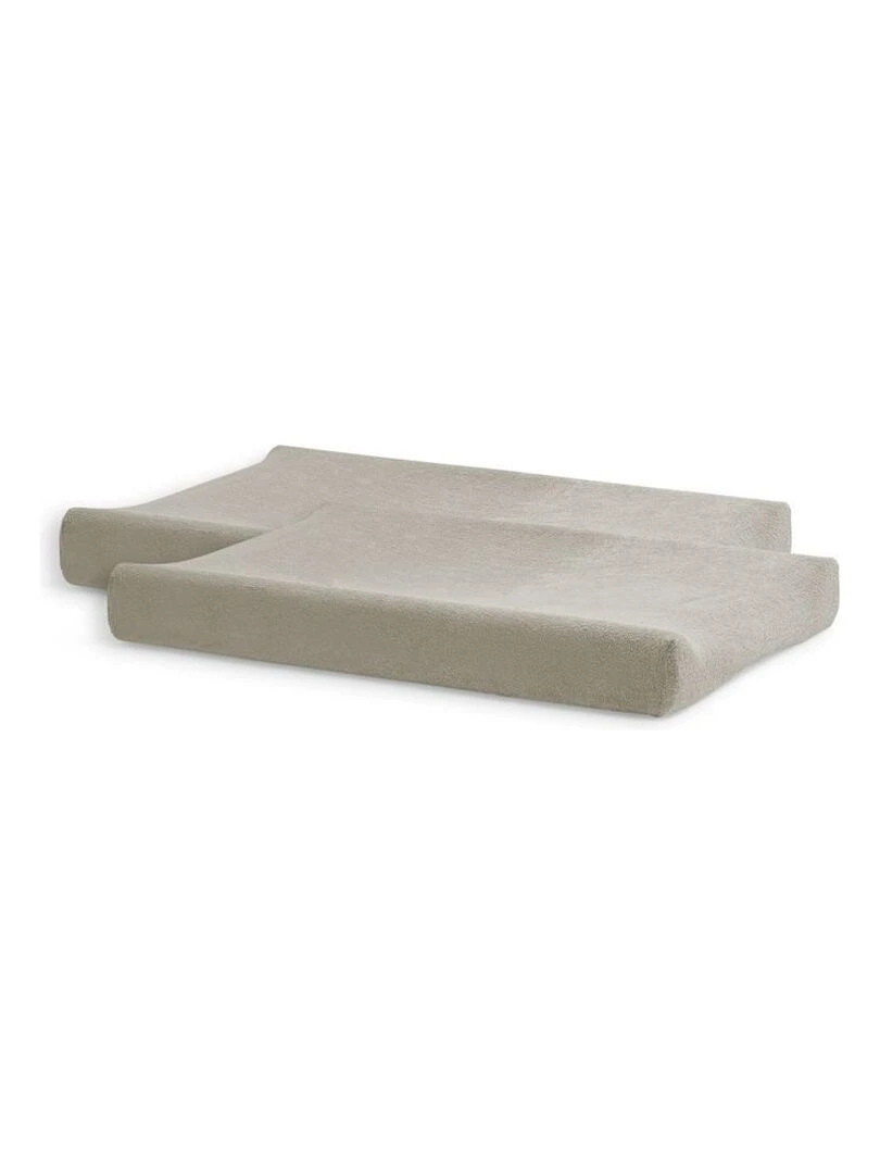 Housse matelas à langer Éponge 50x70cm Nougat (2 pcs)   Beige