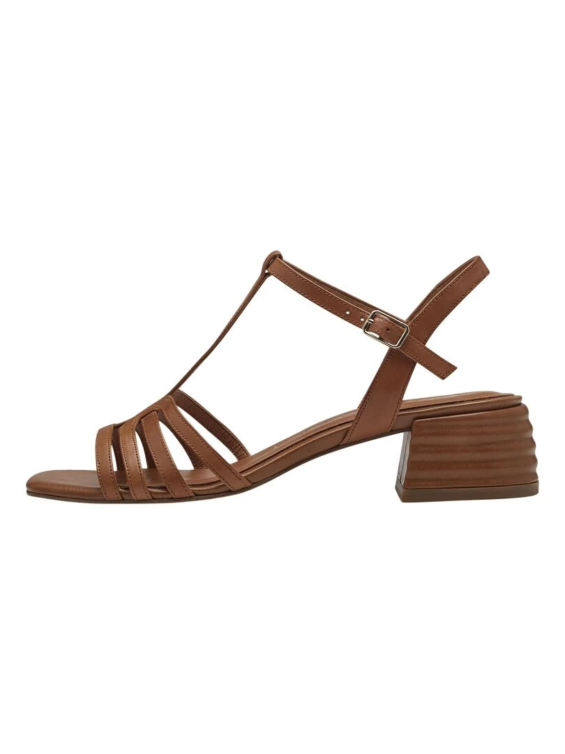 Sandales Cuir Tamaris Marron