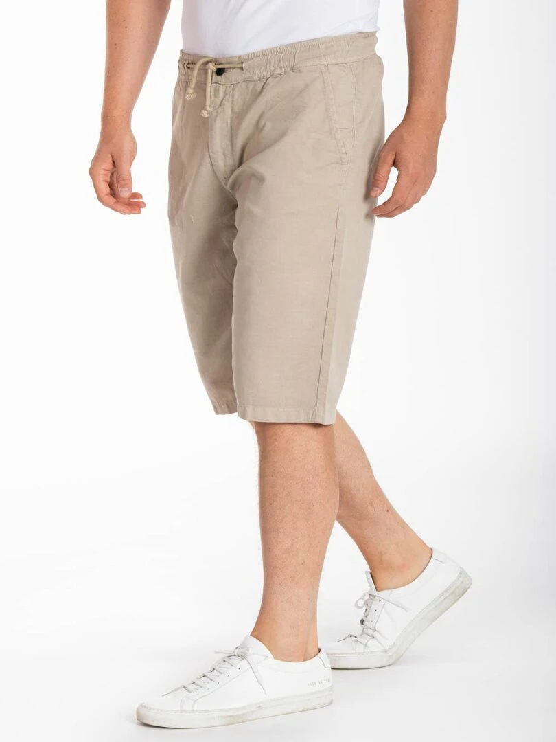 Bermuda coton lin MANNY 'Rica Lewis'   Beige