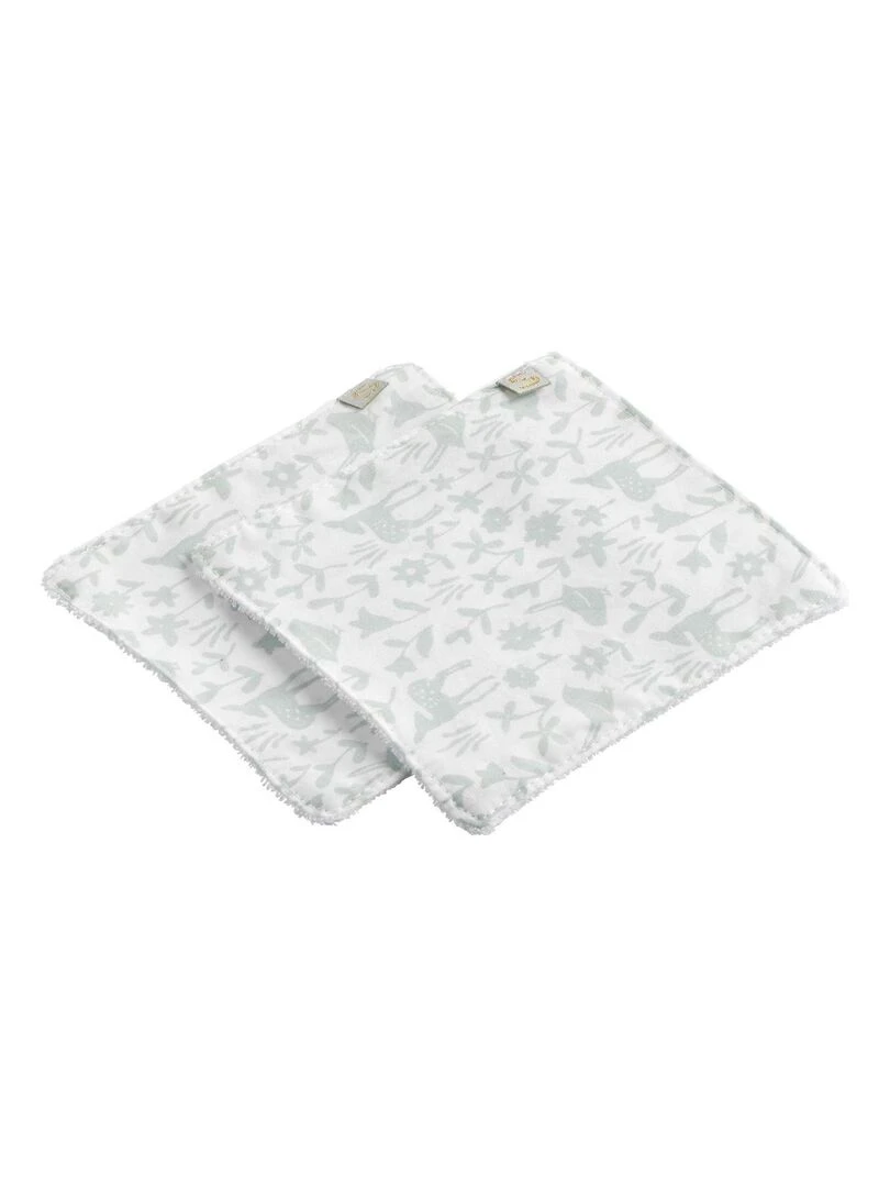 Trousse de toilette + 6 carrés éponge Promenons nous Gris