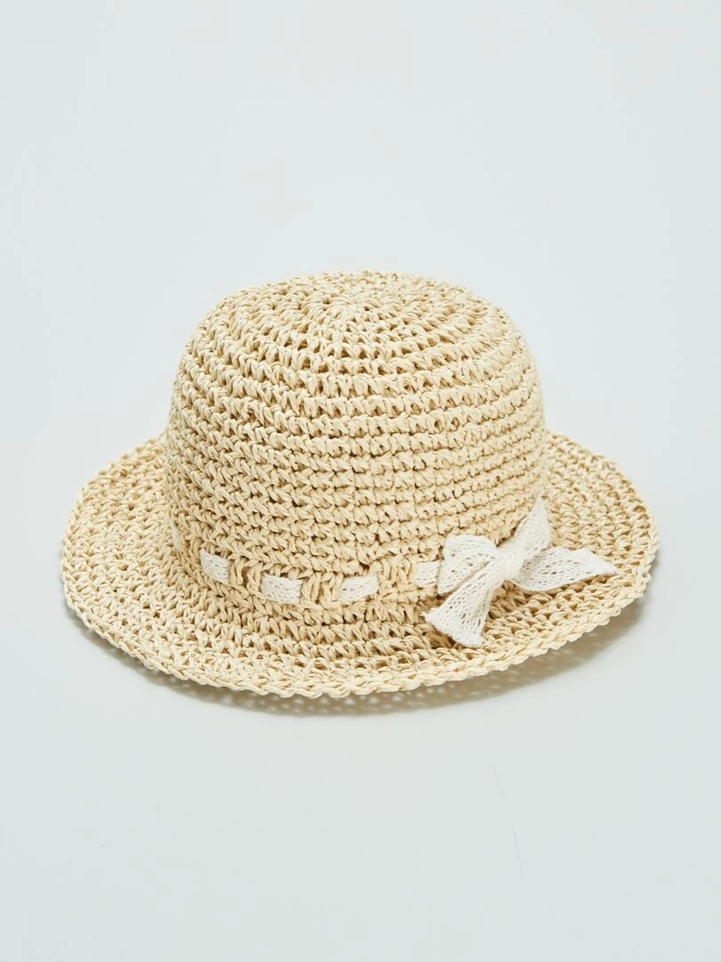 Chapeau cloche   Beige
