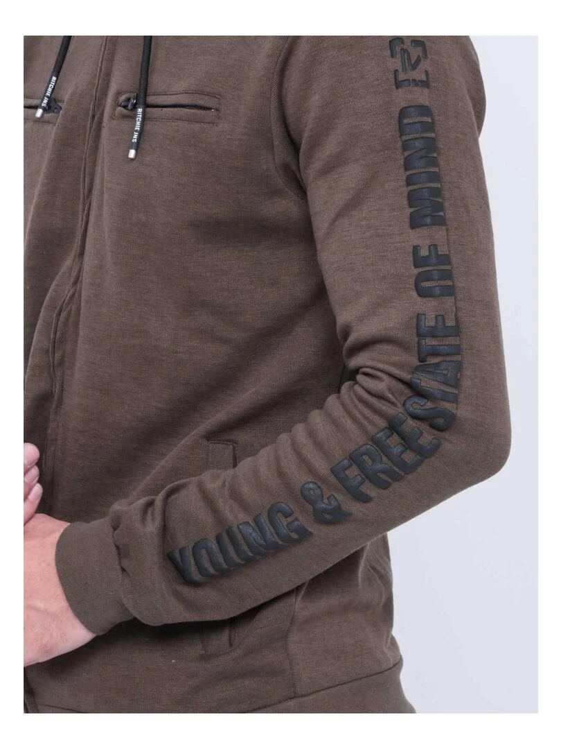 Gilet capuche WASTEN   Kaki