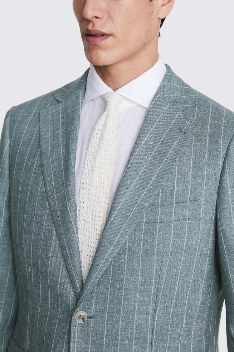 Italian Tailored Fit Green Half Lined Jacket    Buy Online at Moss