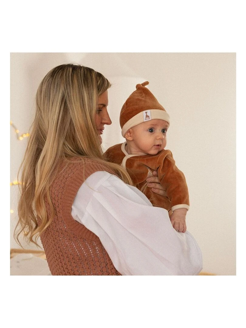 Bonnet naissance Marron clair