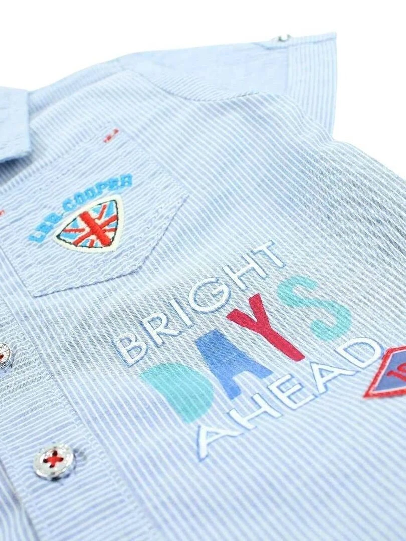 Lee Cooper   Ensemble ​​Chemise short bébé garçon Imprimé Logo   Bleu marine