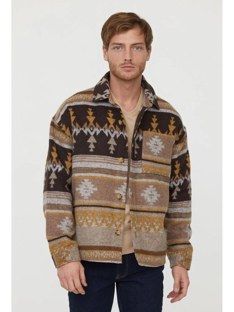 Lee Cooper   T Shirt manches longues coton regular AJESSY   Beige argile