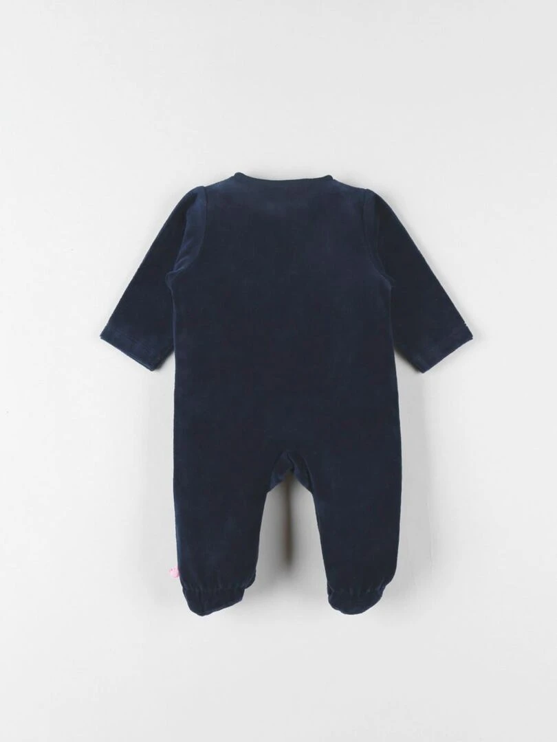 Pyjama 1 pièce lion en velours    Noukie's   Bleu
