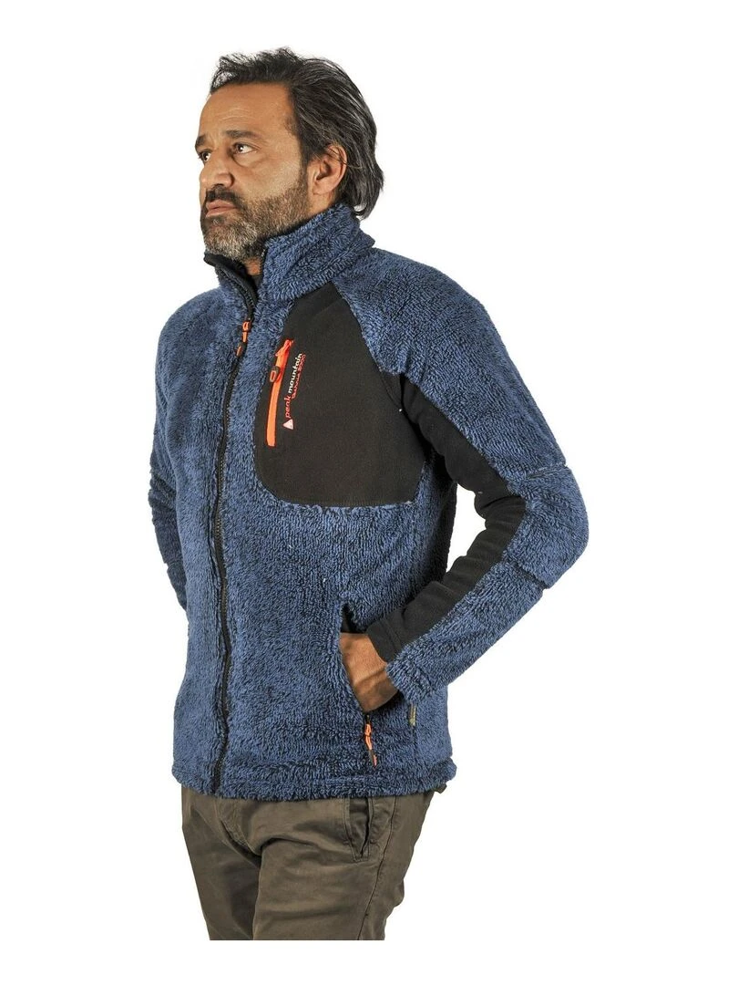 Polaire homme CAMERIS   PEAK MOUNTAIN   Bleu marine