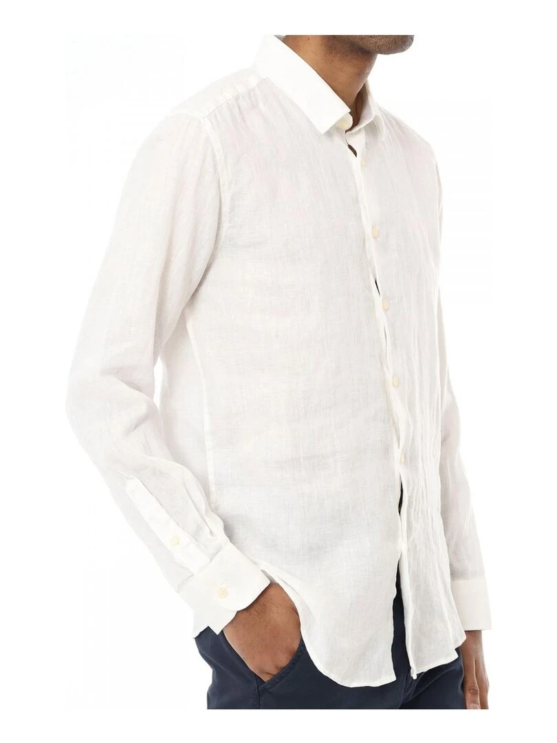 Chemise Lin Kebello Blanc Blanc