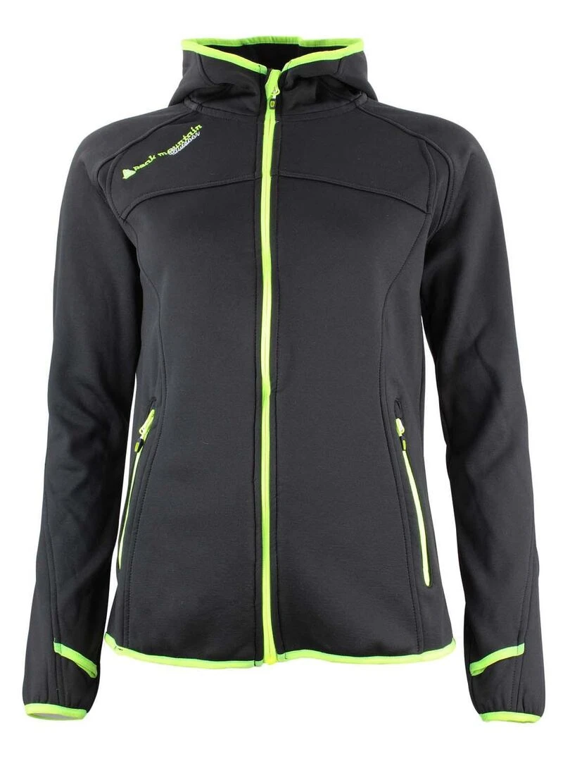 Blouson polarshell femme ACAMPUS Noir