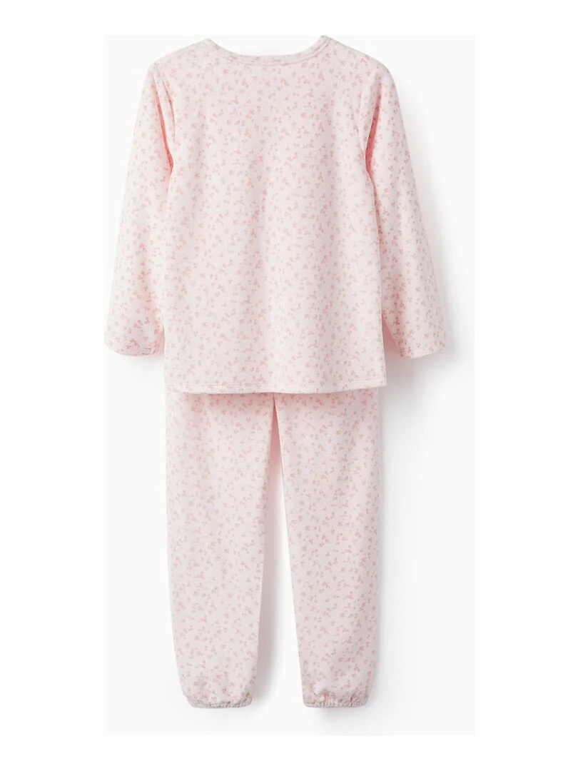 Pyjama en velours avec nœud pour fille ESSENTIALS LINE Rose clair