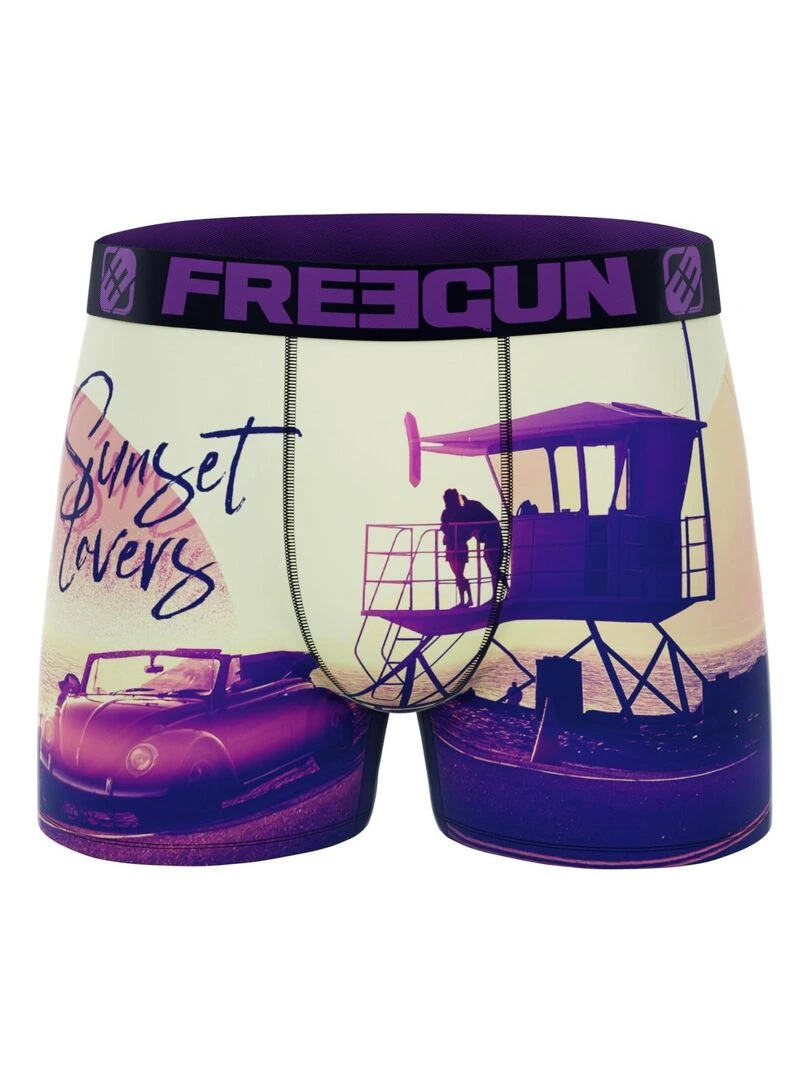 Lot de 3 boxers garçon Summer Vibes Freegun   Noir