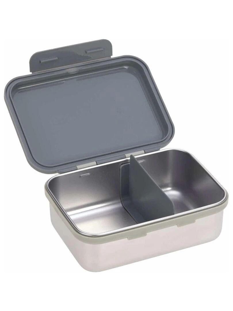 Boîte à goûter en inox Safari Tiger Gris