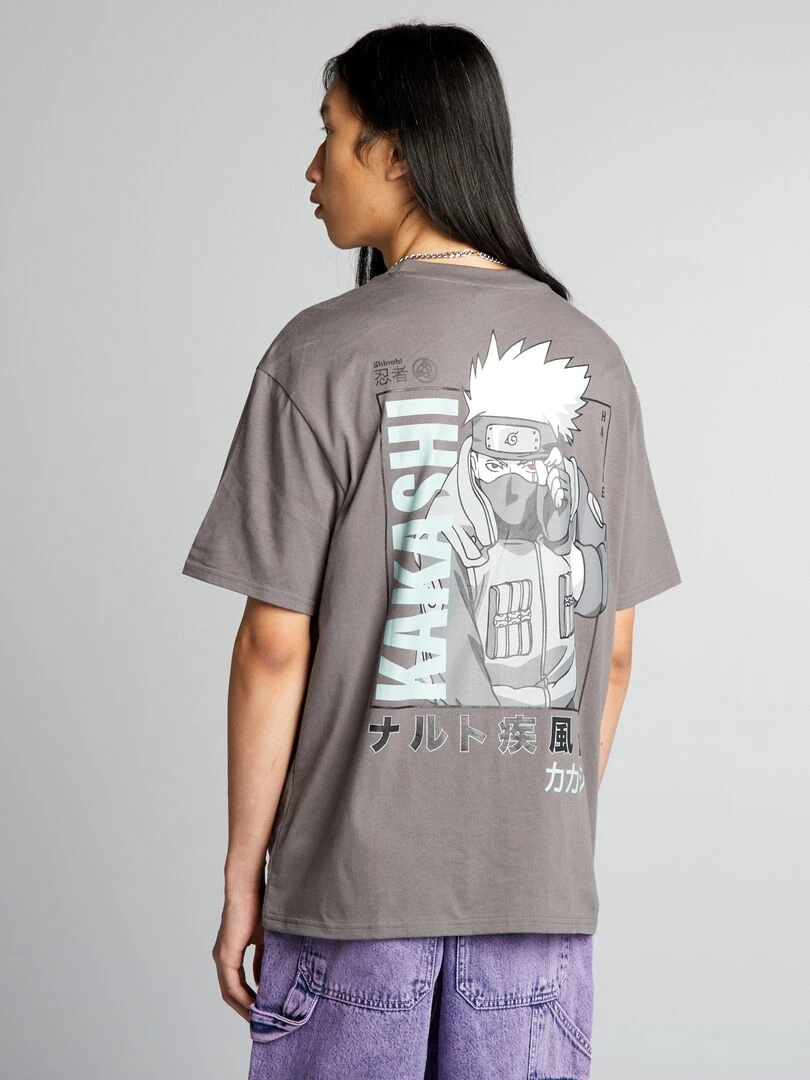 T shirt oversize 'Naruto'   Gris