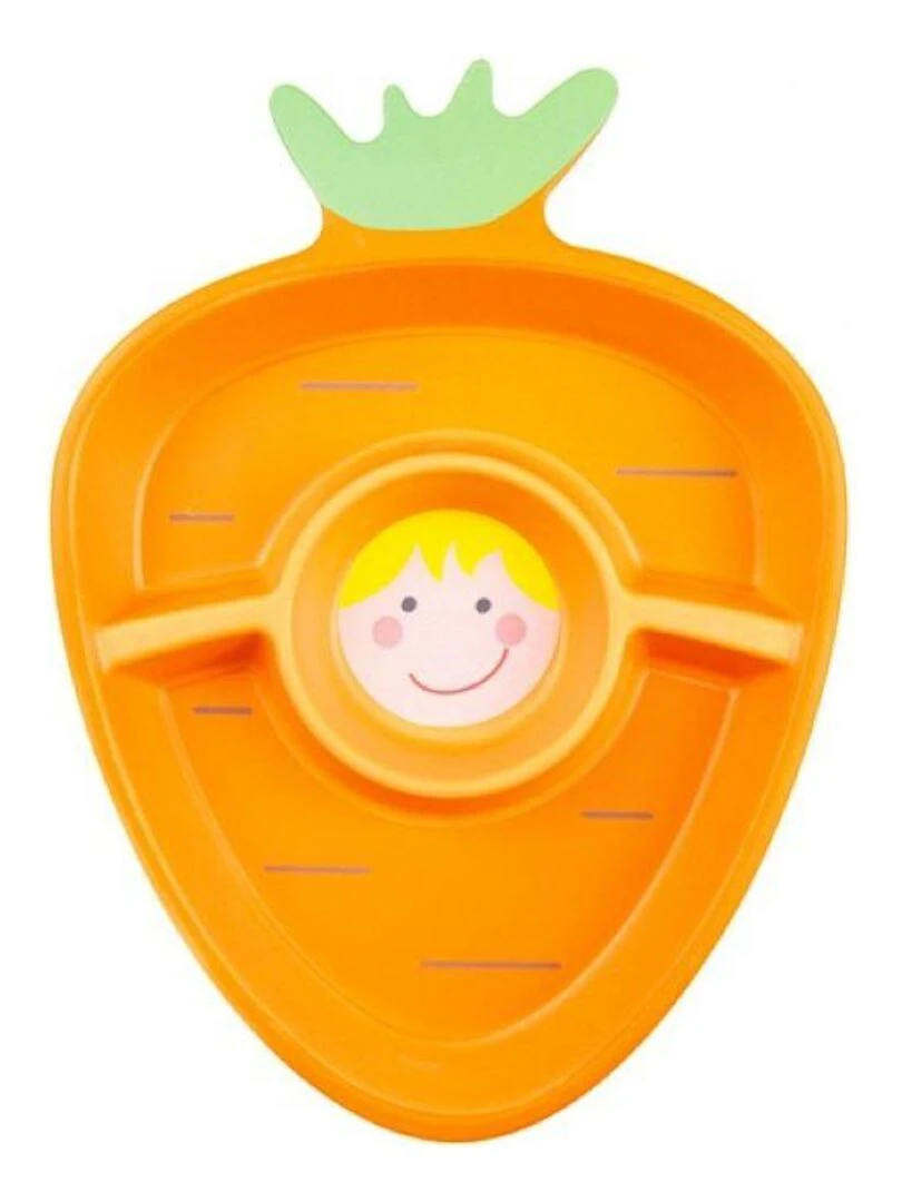 MILL'O BÉBÉ ASSIETTE COMPARTIMENTÉE EN MÉLAMINE Orange