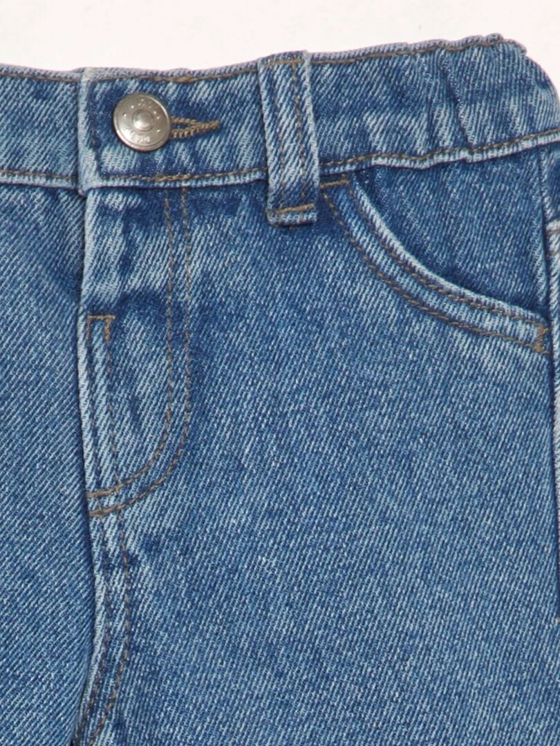 Ensemble combishort + t shirt   2 pièces   Bleu fleur