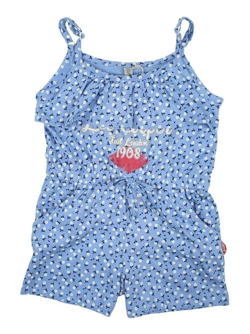 Lee Cooper Combishort fille imprimé Lee Cooper en coton Bleu