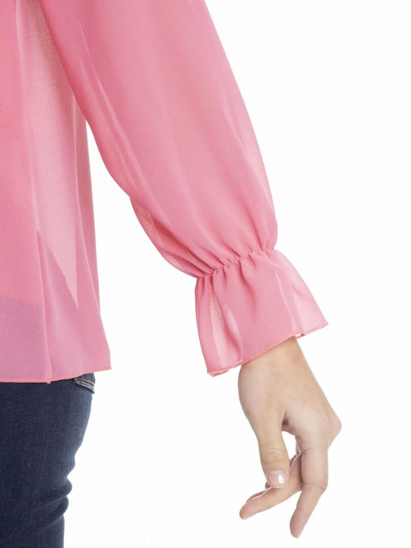 Chemise col tunisien CAROLE   Gérard Pasquier   Rose