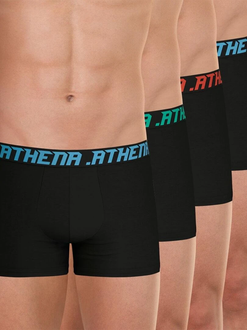 Lot de 4 boxers homme My Petits Prix Noir