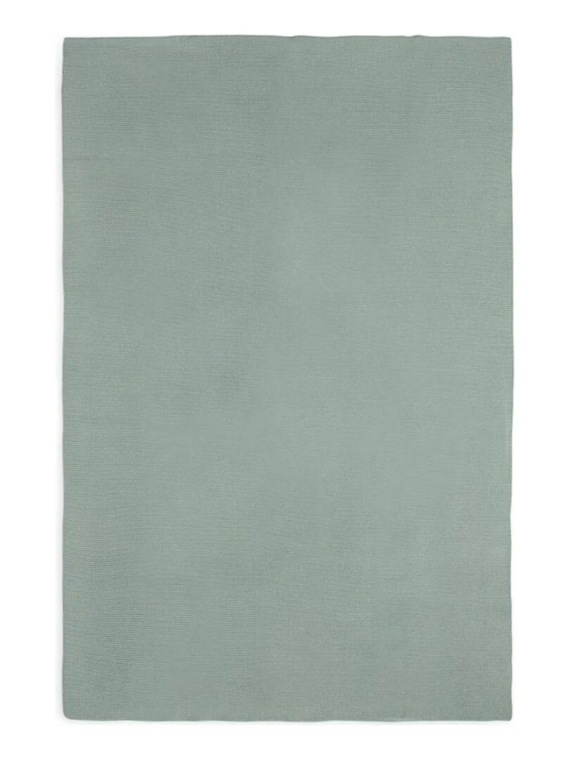 Couverture Basic knit vert d'eau (75 x 100 cm)   Vert d'eau