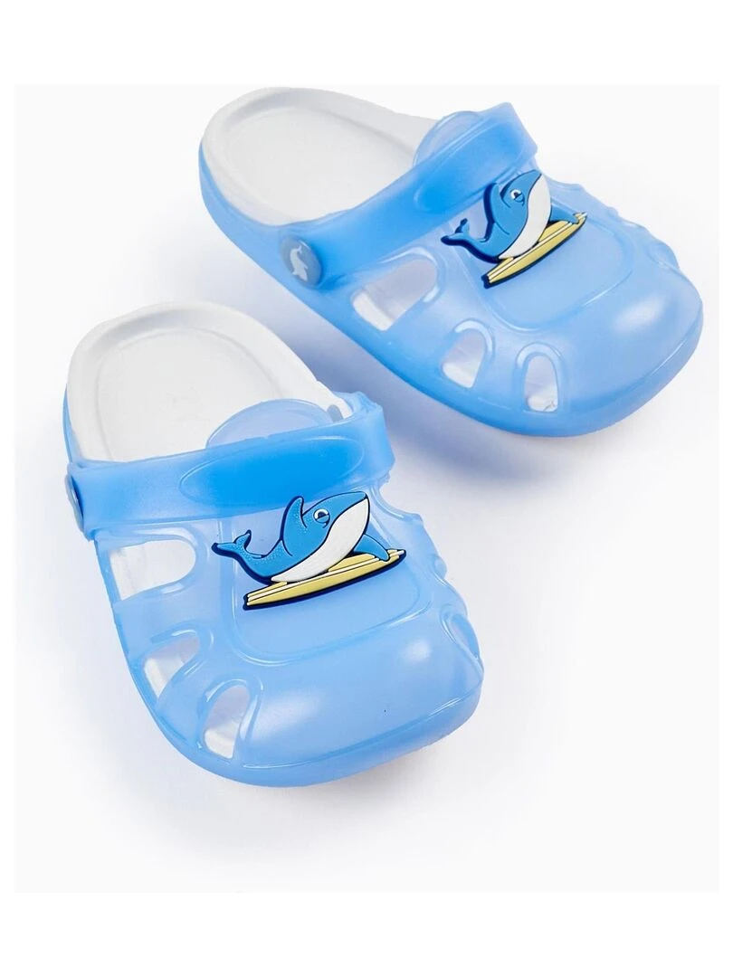 Sandales Clogs pour Bébé Garçon 'Baleine Delicious' Bleu